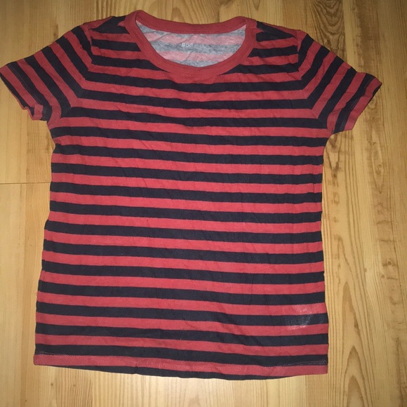 Urban Outfitters Tops - Black and Red Striped Urban Outfitters Tee